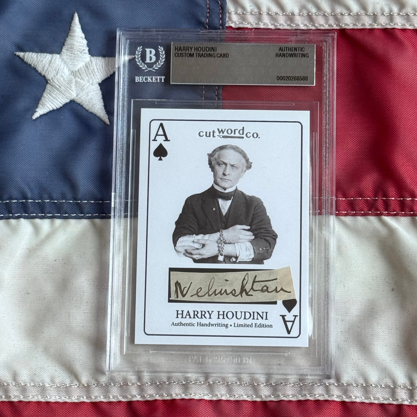 Rare Harry Houdini Handwritten Word Collection with Signed Cards