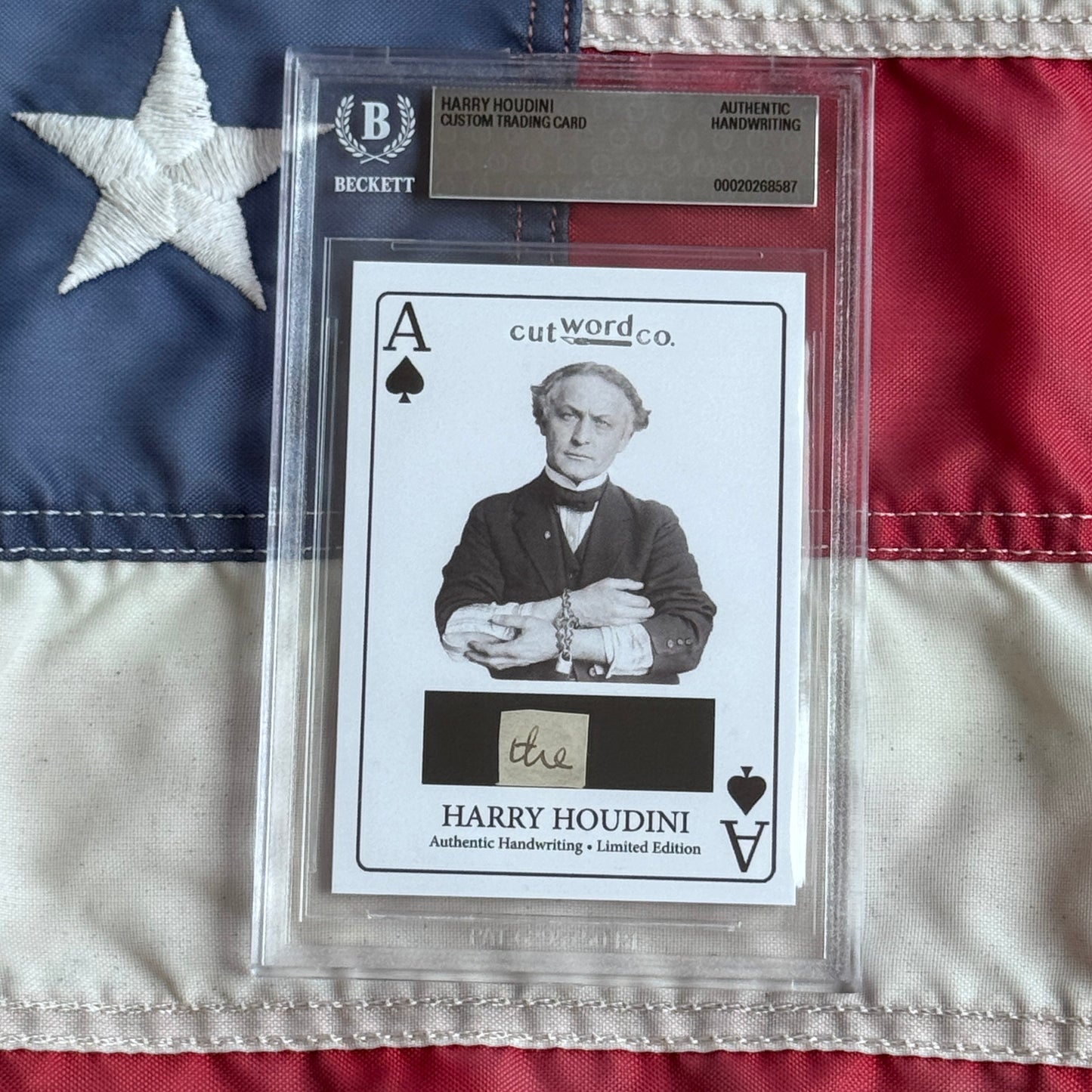 Rare Harry Houdini Handwritten Word Collection with Signed Cards