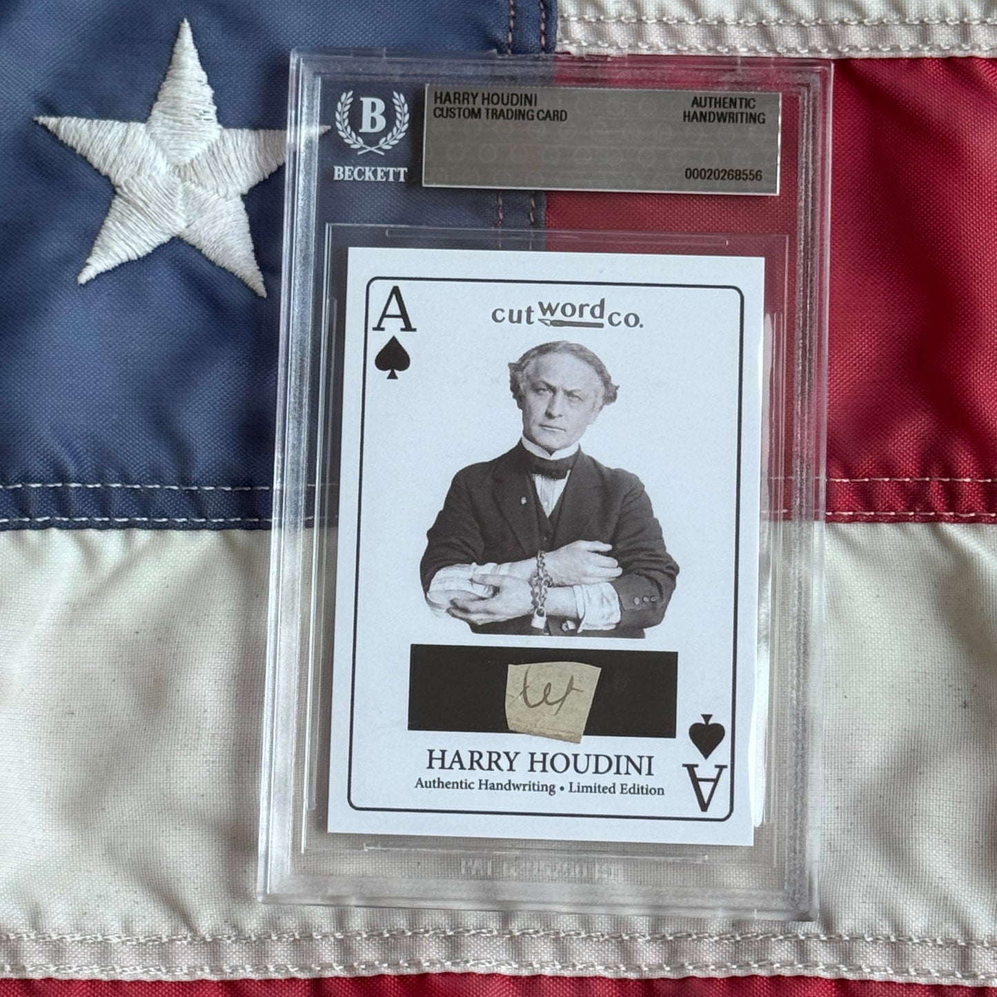 Rare Harry Houdini Handwritten Word Collection with Signed Cards