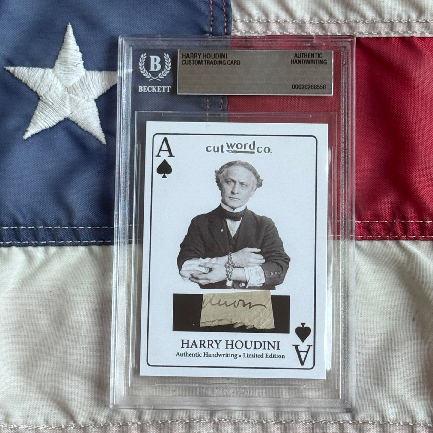 Rare Harry Houdini Handwritten Word Collection with Signed Cards