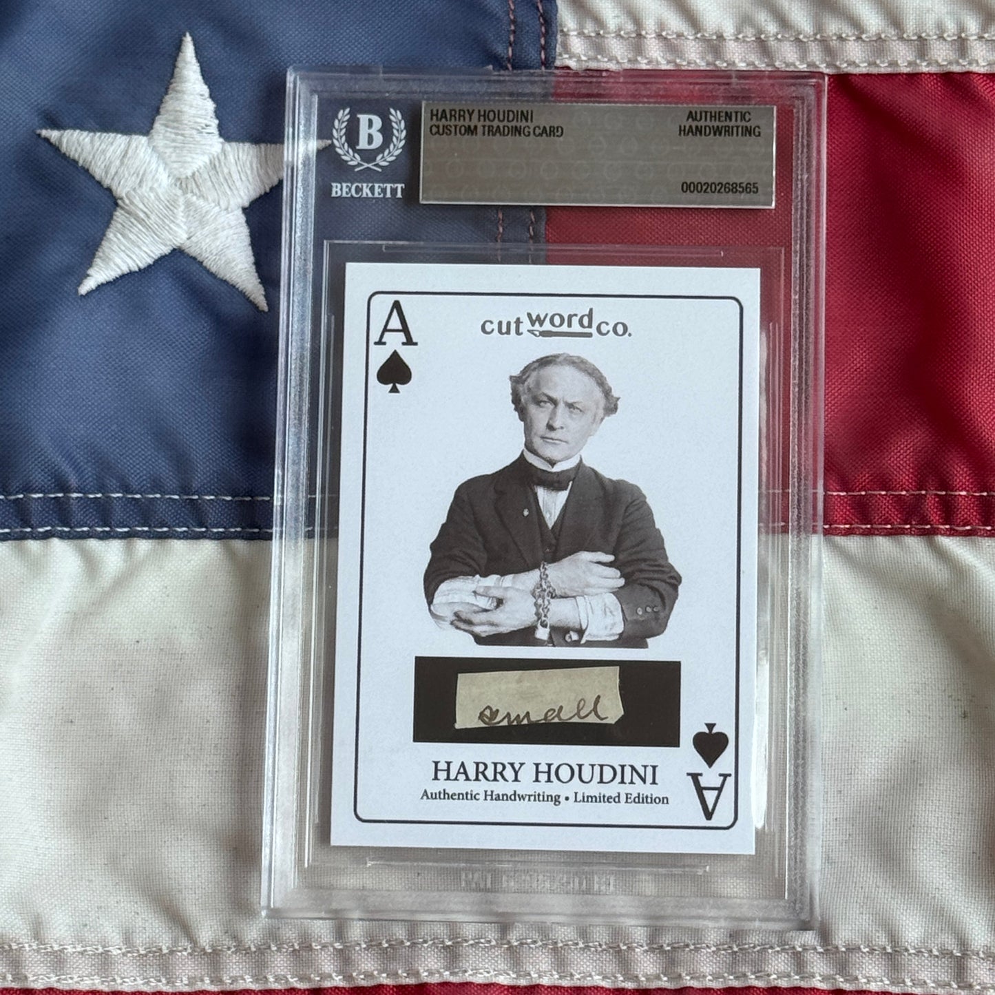 Rare Harry Houdini Handwritten Word Collection with Signed Cards