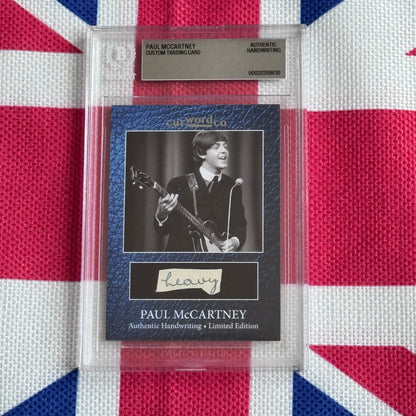 Paul McCartney's Original Handwriting Graded Autograph Trading Card