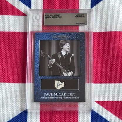 Paul McCartney's Original Handwriting Graded Autograph Trading Card