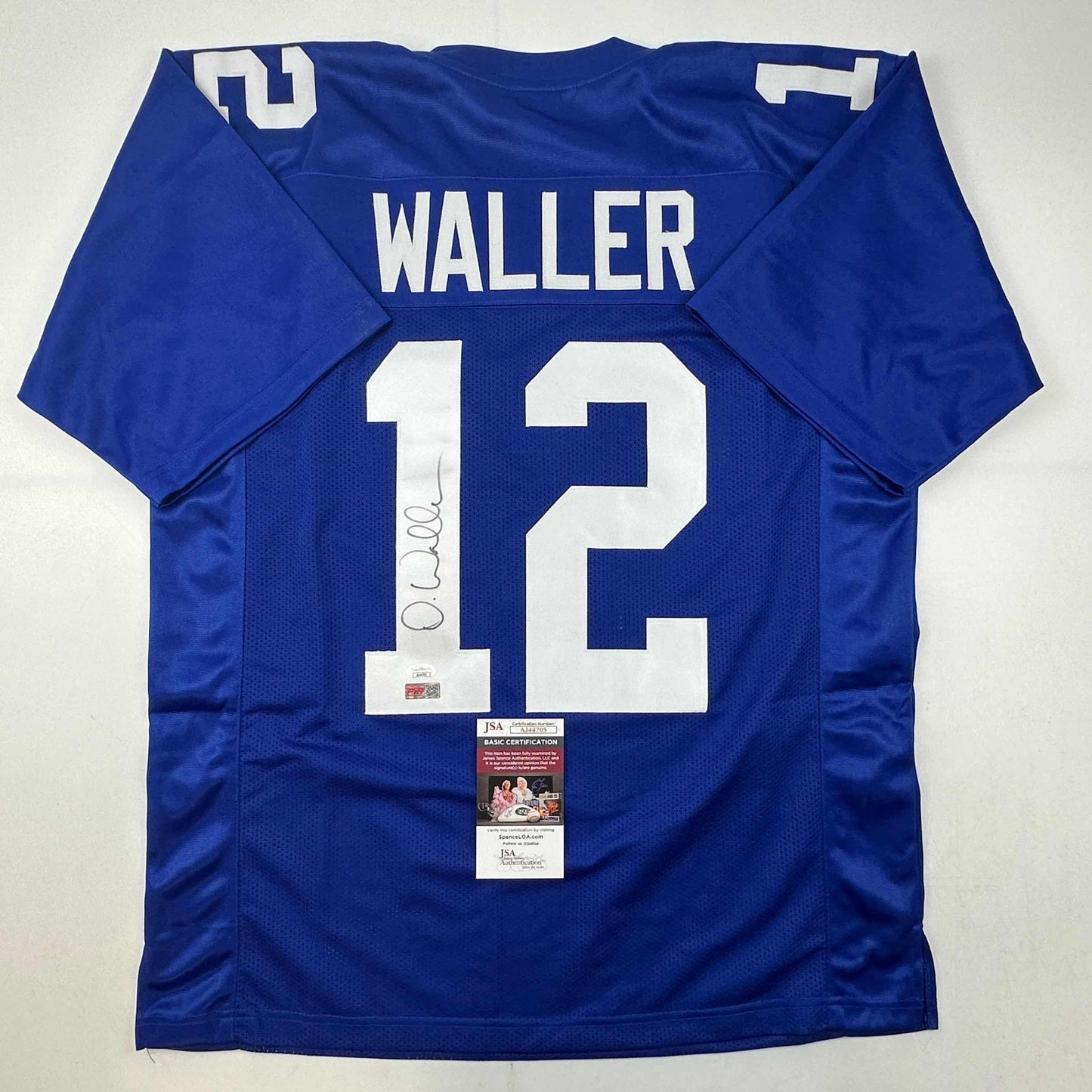 Autographed Darren Waller New York Blue Jersey
