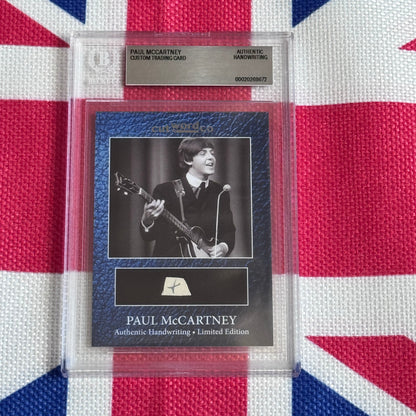 Paul McCartney's Original Handwriting Graded Autograph Trading Card