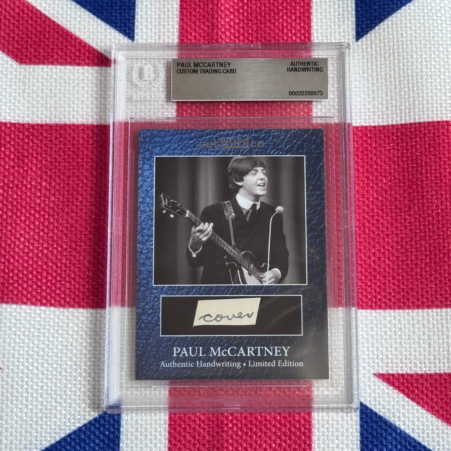 Paul McCartney's Original Handwriting Graded Autograph Trading Card