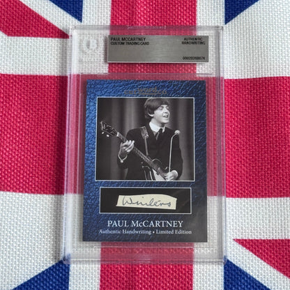 Paul McCartney's Original Handwriting Graded Autograph Trading Card