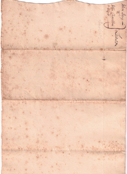 John Jay Beckett Encapsulated Handwriting Removed from an Autograph Letter Signed