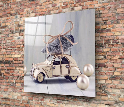 Vintage French Car Glass Wall Art