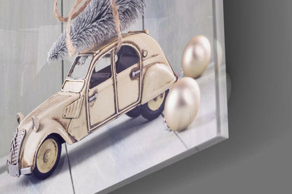 Vintage French Car Glass Wall Art
