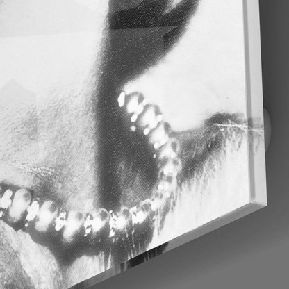 Black White Blonde Starlet Glass Wall Art