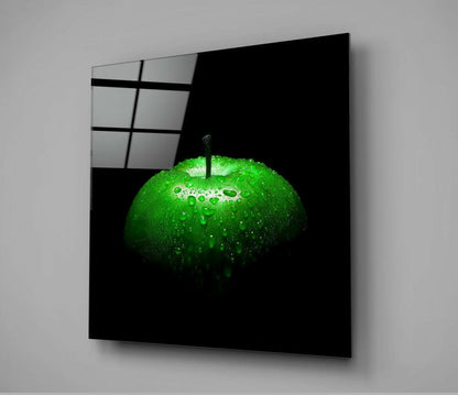 Green Orchard Fruit Glass Wall Art