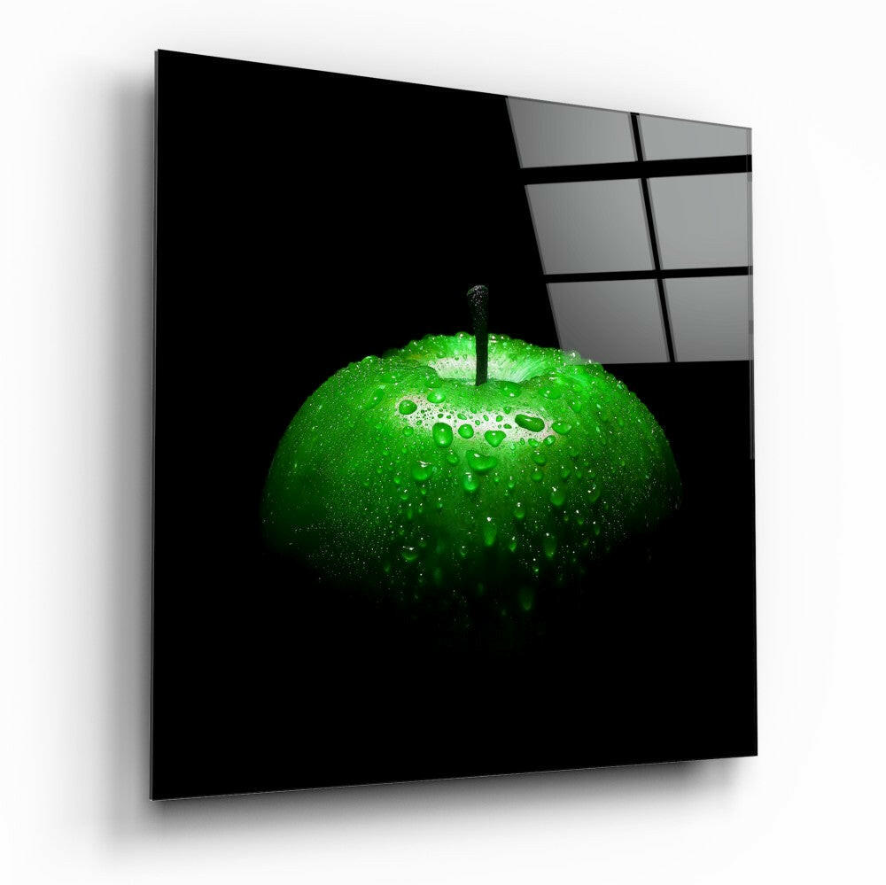 Green Orchard Fruit Glass Wall Art