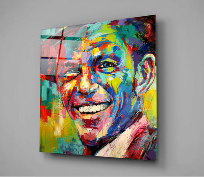 Vintage Jazz Crooner Glass Wall Art