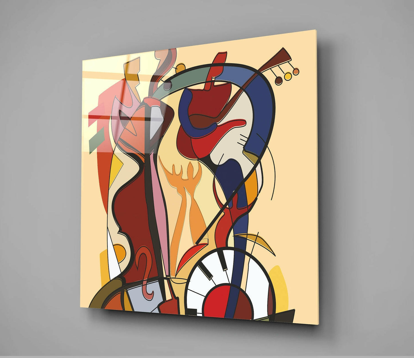 Wild Party Color Splash Glass Wall Art