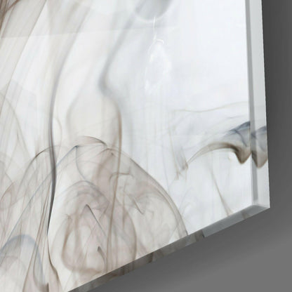Smoke Silhouette Woman Profile Glass Wall Art