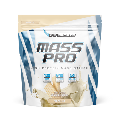 G6 Sports Mass Pro High Protein Mass Gainer — Vanilla, 14 Servings