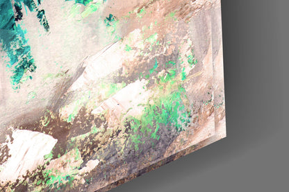 Emerald Gown Dancer on Copper Wall Glass Wall Art