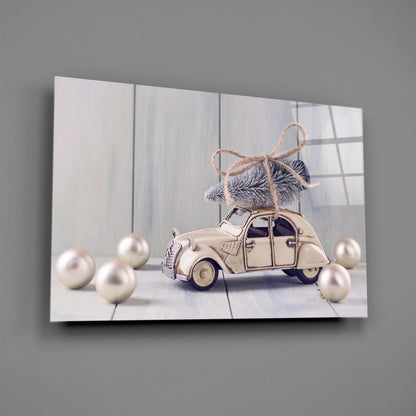 Retro French Car Glass Wall Art