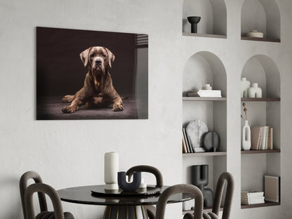 Cane Corso Studio Portrait Glass Wall Art