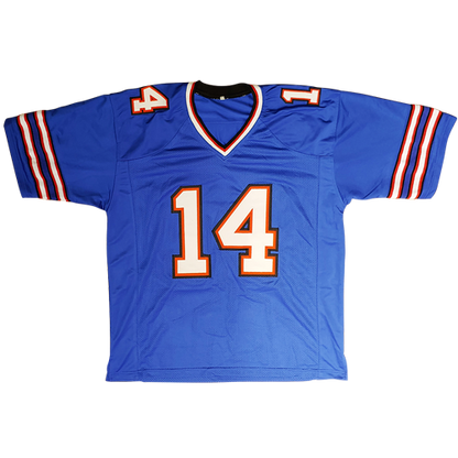 Stefon Diggs Autographed Buffalo (Blue #14) Custom Jersey - JSA