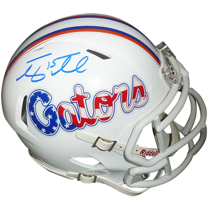 Tim Tebow Autographed Florida Gators (Stars and Stripes) Mini Helmet - Tebow Holo