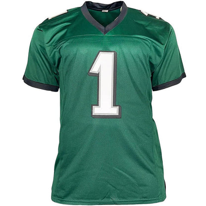 Jalen Hurts Autographed Philadelphia (Green #1) Custom Jersey – JSA