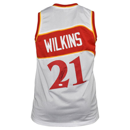 Dominique Wilkins Autographed Atlanta Hawks (White #21) Jersey - JSA