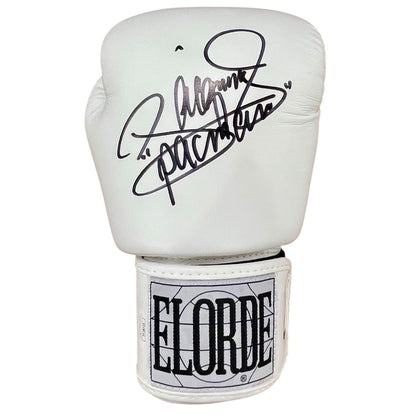 Manny Pacquiao Autographed (White) Boxing Glove w/ Pacman - JSA