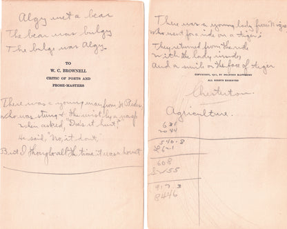 Knute Rockne Beckett Encapsulated Handwriting Removed from his Notre Dame Textbook Signed