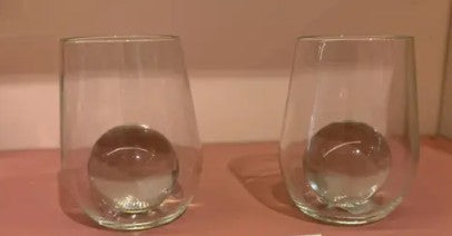 Nate Cotterman Sphere Cube Wine Glasses, Set of 2