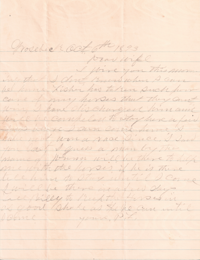 Pat Garrett Beckett Encapsulated Handwriting Removed from an Autograph Letter Signed