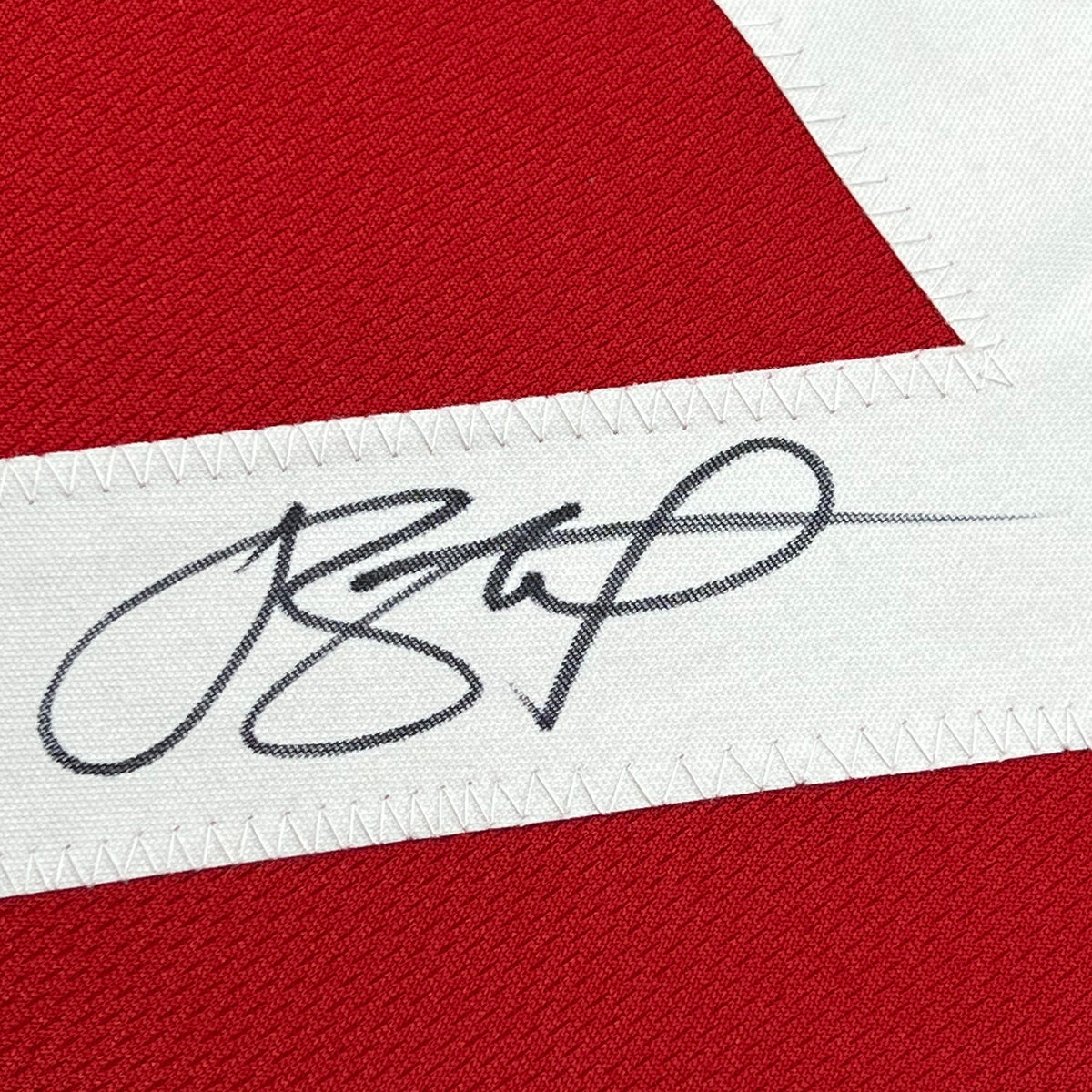 Framed Autographed/Signed Joe Staley San Francisco Red Football Jersey Beckett BAS COA