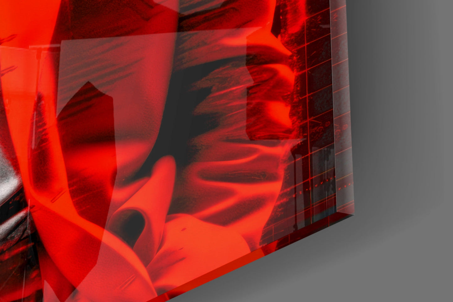 Red Suit I Told You Professor Glass Wall Art