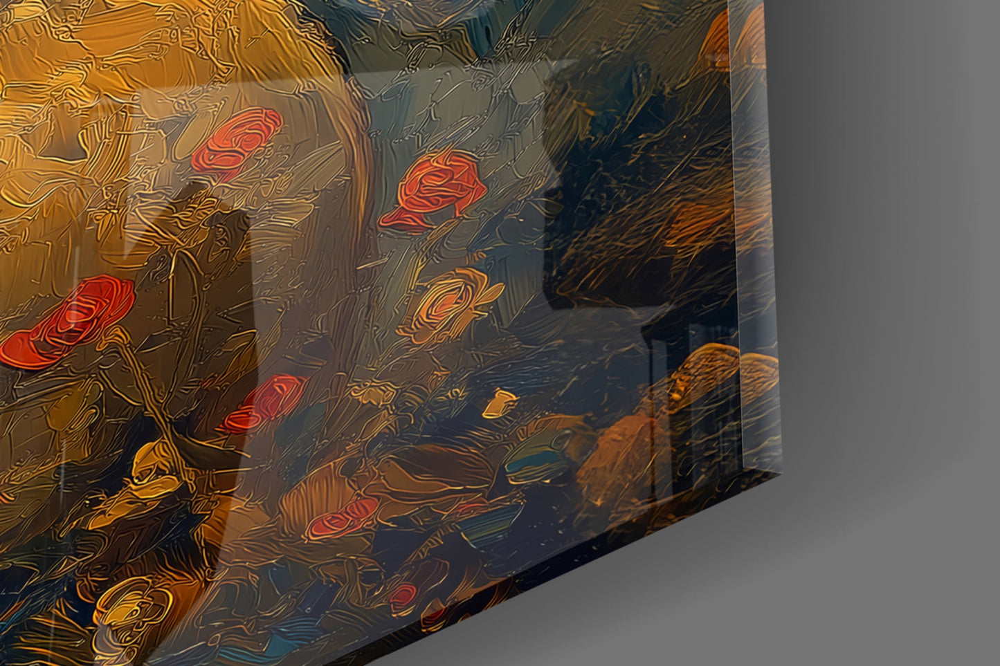 The Little Wanderer: Starry Night Glass Wall Art || Designer Collection