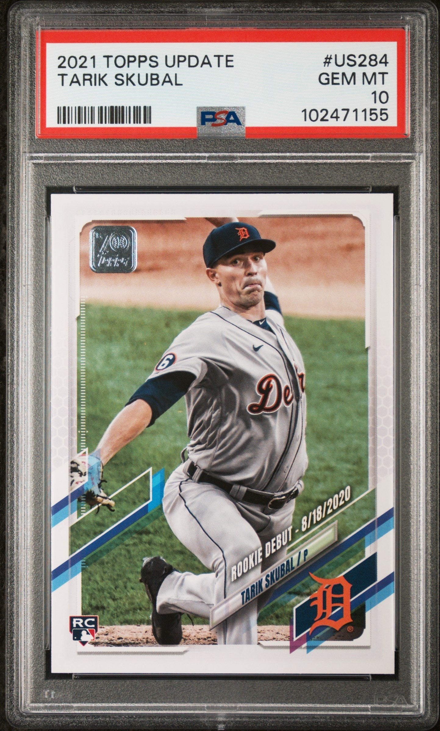 Tarik Skubal 2021 Topps Update Rookie Card PSA 10