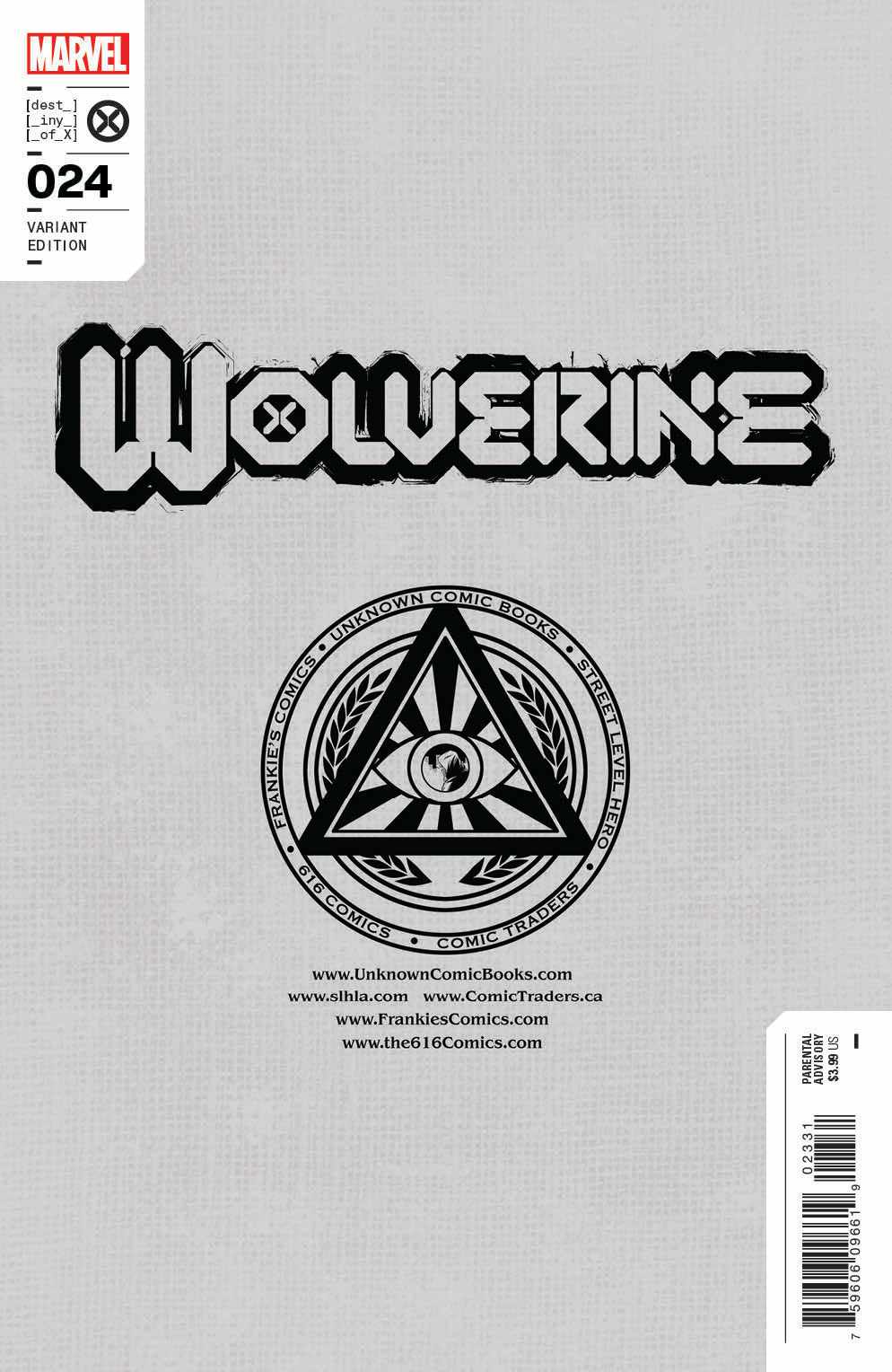 Wolverine #24 Tony Daniel A.X.E. Variant 📕 Unknown Comics