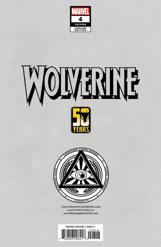 Wolverine #4 Rafael Grassetti Exclusive Virgin Variant 📕 Unknown Comics