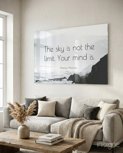 Words of a Silver Screen Siren Glass Wall Art