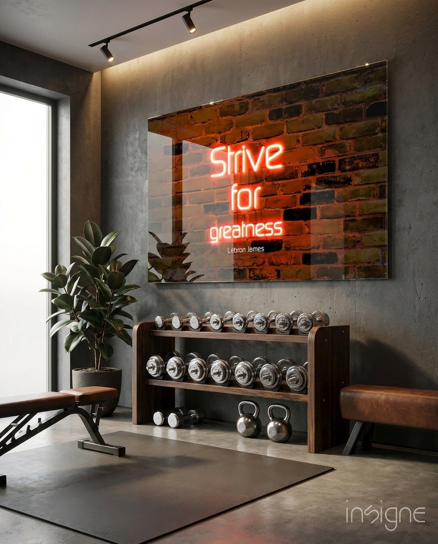Words of a Basketball Champion Glass Wall Art