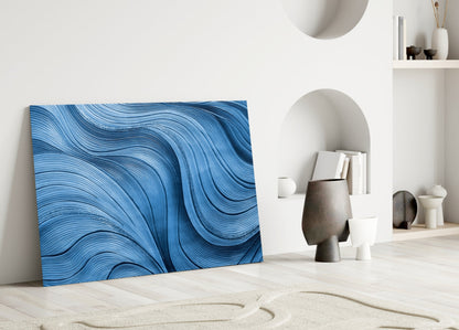 Elevate Your Space with Ocean Waves Glass Wall Art