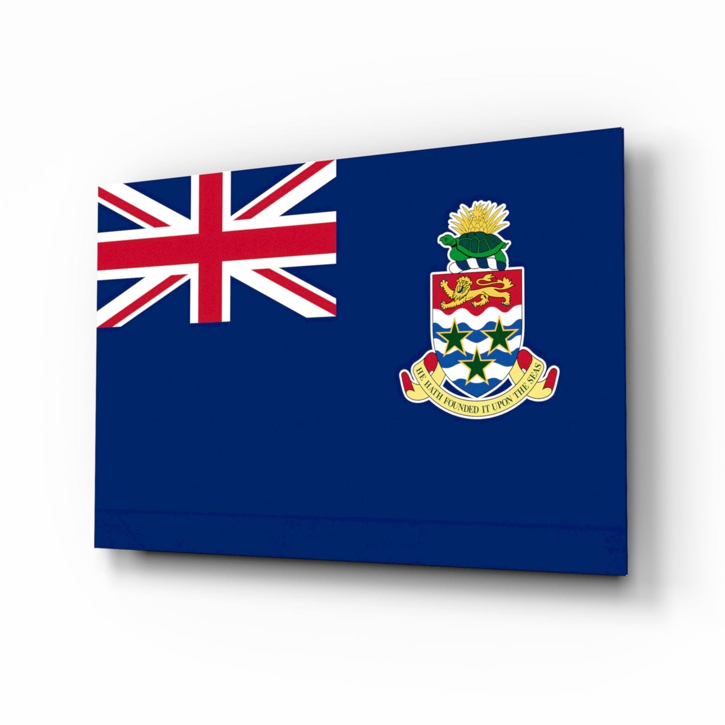 Cayman Islands Flag Glass Wall Art