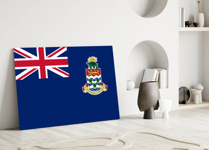 Cayman Islands Flag Glass Wall Art