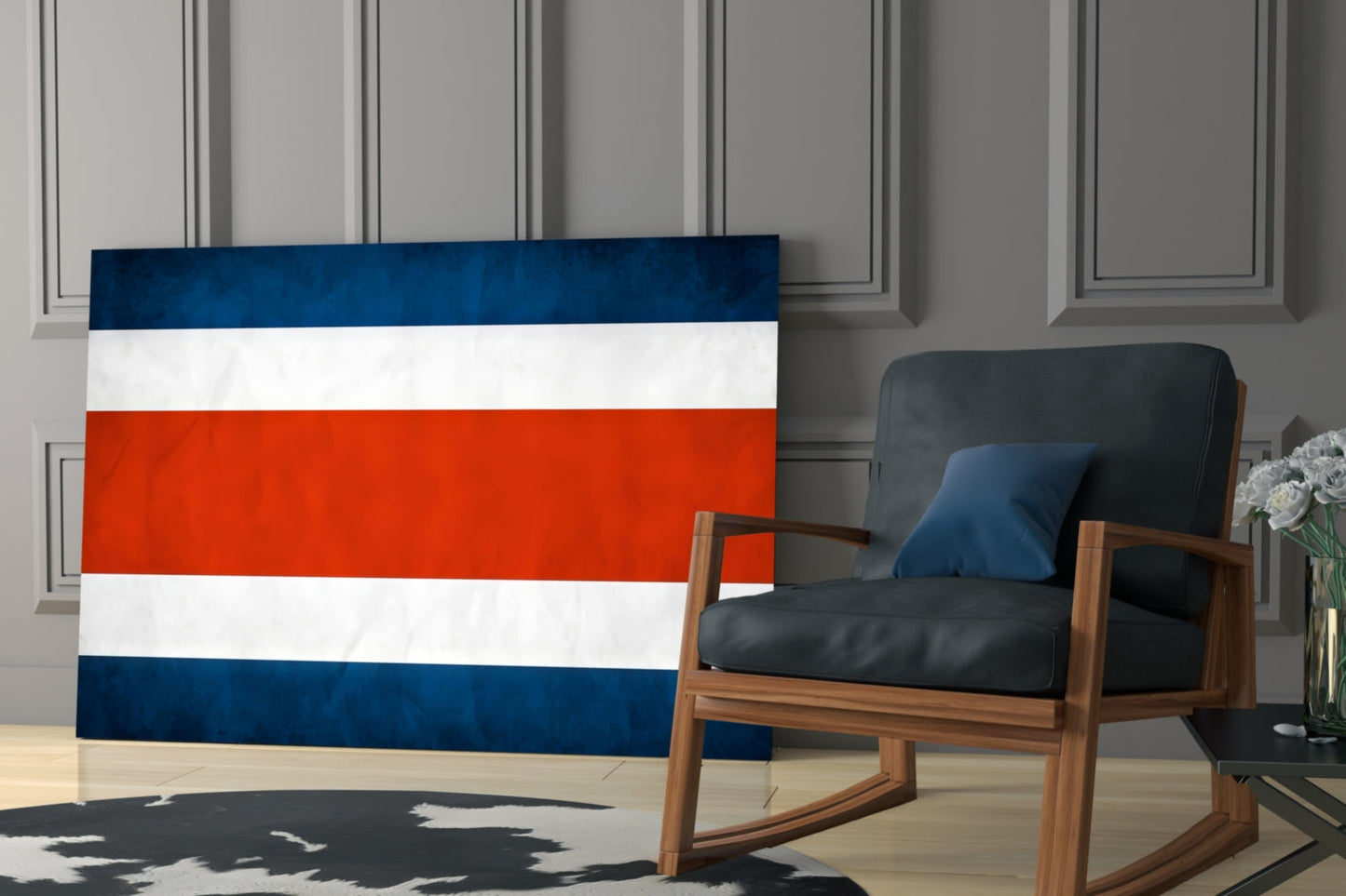 Thailand Flag Wall Art Glass Wall Art