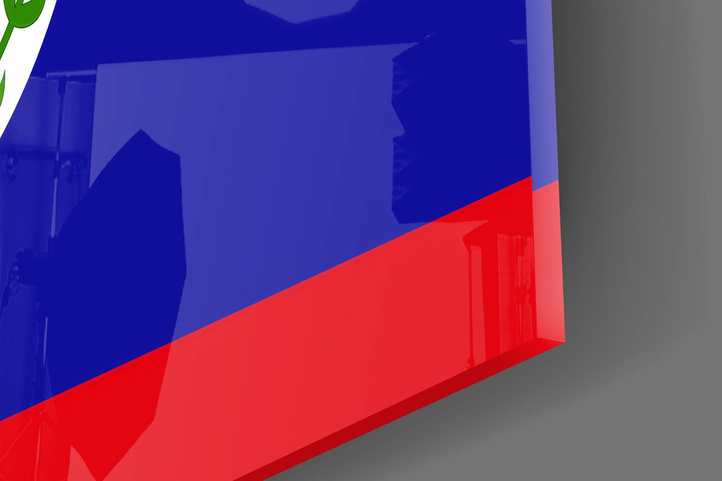Belize Flag Glass Wall Art