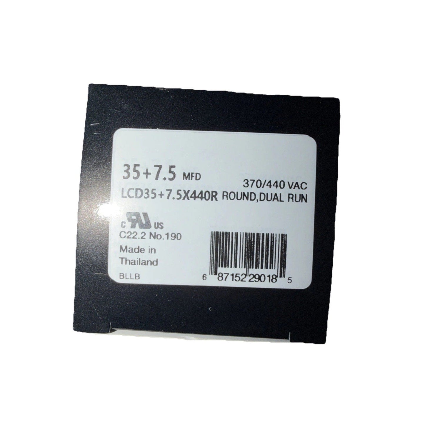 Linebacker LCD35+7.5X440R Dual Run Capacitor 35/7.5 MFD 440V Round