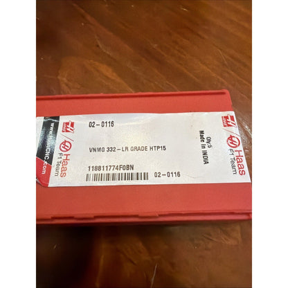 Haas VNMG 332-LR Carbide Inserts HTP15 – 4 pcs – CNC Turning Tool New/Open Box