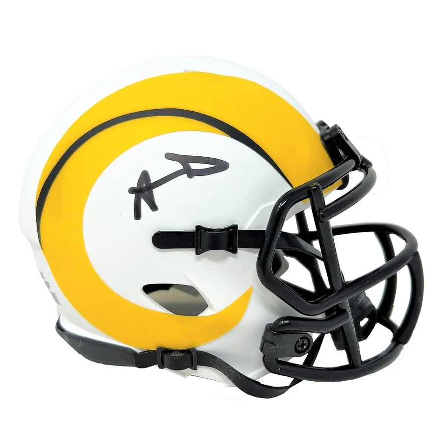Aaron Donald autographed Los Angeles Rams mini helmet with JSA