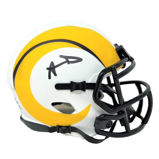 Aaron Donald autographed Los Angeles Rams mini helmet with JSA