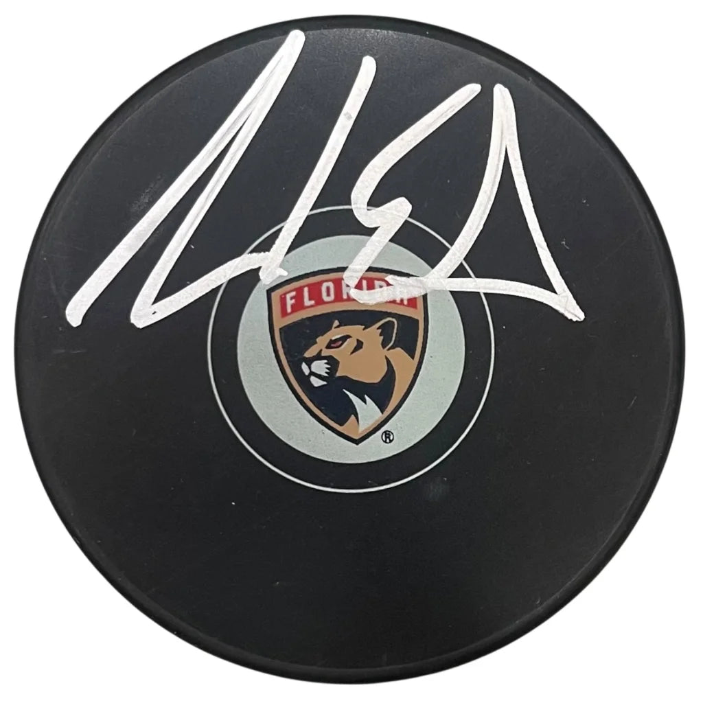 Aaron Ekblad autographed Florida Panthers hockey puck with JSA